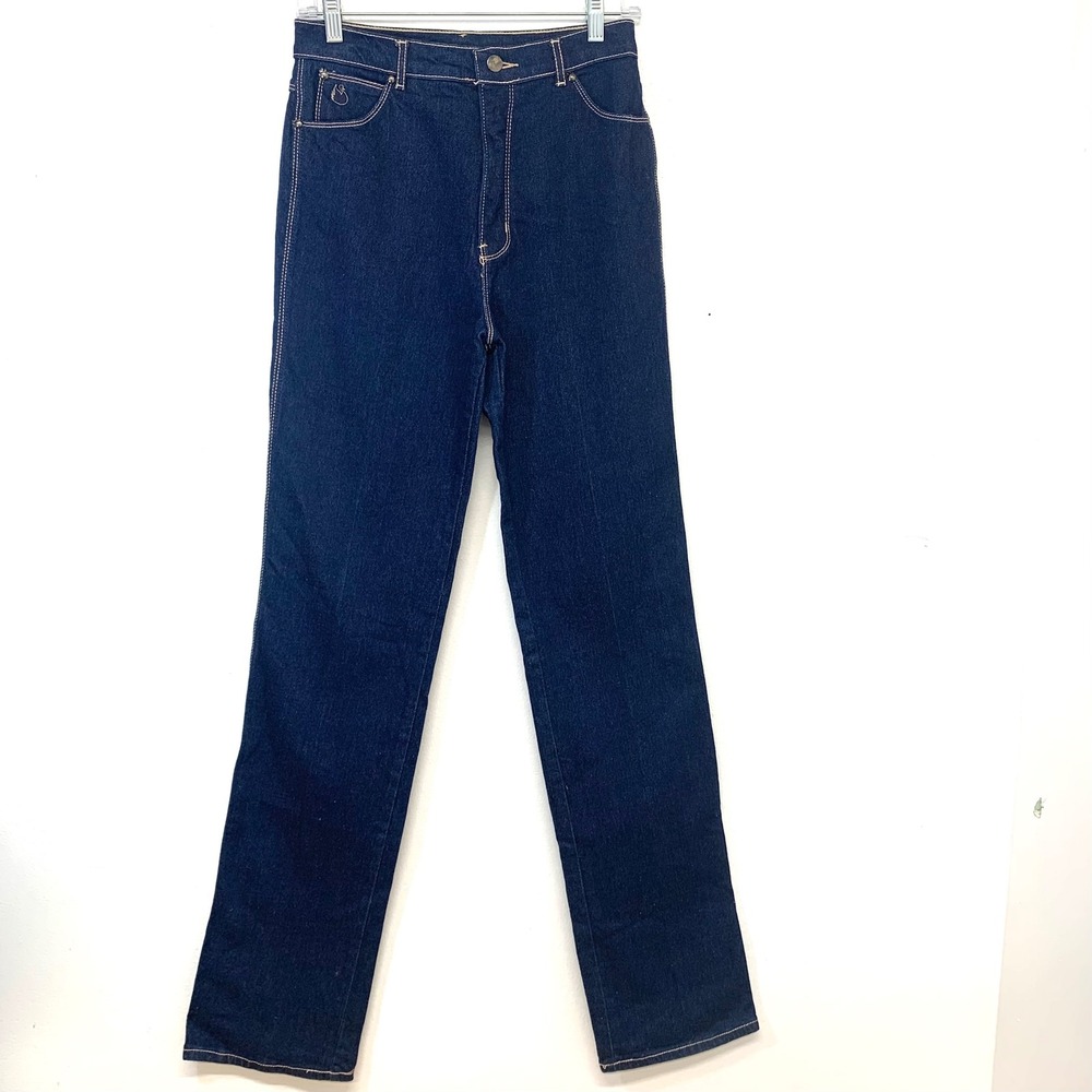 Vintage 80s Gloria Vanderbilt for Murjani Dark Wash High Rise Jeans Sz10 26W 35L